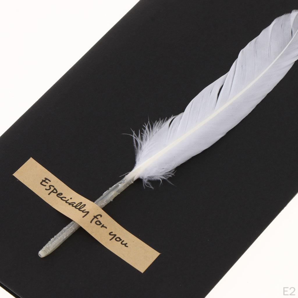 10 Pack Handmade Feather Elegant Greeting Card Thank You Cards Supplies