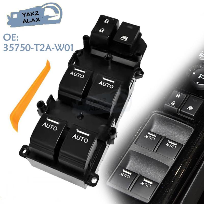 

For Honda Accord 2013 2014 2015 2016 2017 Master Power Window Control Switch 35750-T2A-W01 Glass Regulator Button Spare Parts