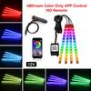 Neon 36 48 72 LED Car Interior Ambient Foot Light with USB Wireless Remote Music App Control Auto RGB Atmosphere Decorative Lamp