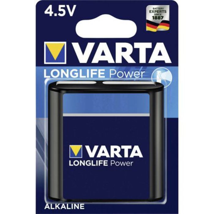 Pila alcalina High Energy 3LR12 4.5V - VARTA - 4912121411 nero