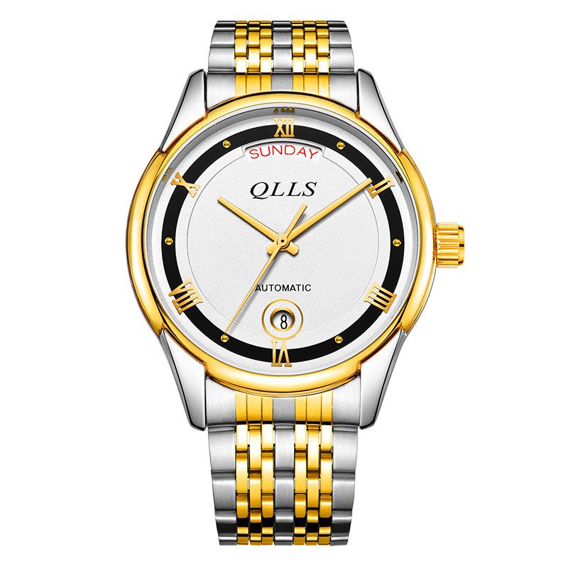 QLLS Qiluoshi Automatic Swiss-Certified Trendy Business Calendar Watch