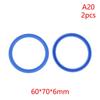 2Pcs PU Hydraulic Oil Seals with Single Lip Radial Shaft for Equipment Repair