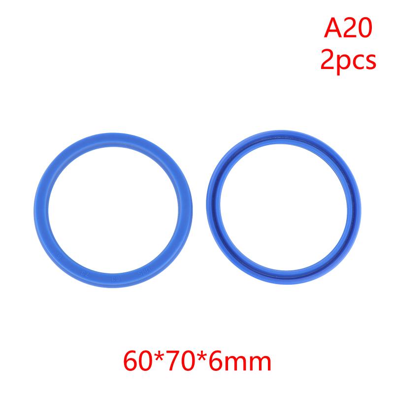 2Pcs PU Hydraulic Oil Seals with Single Lip Radial Shaft for Equipment Repair