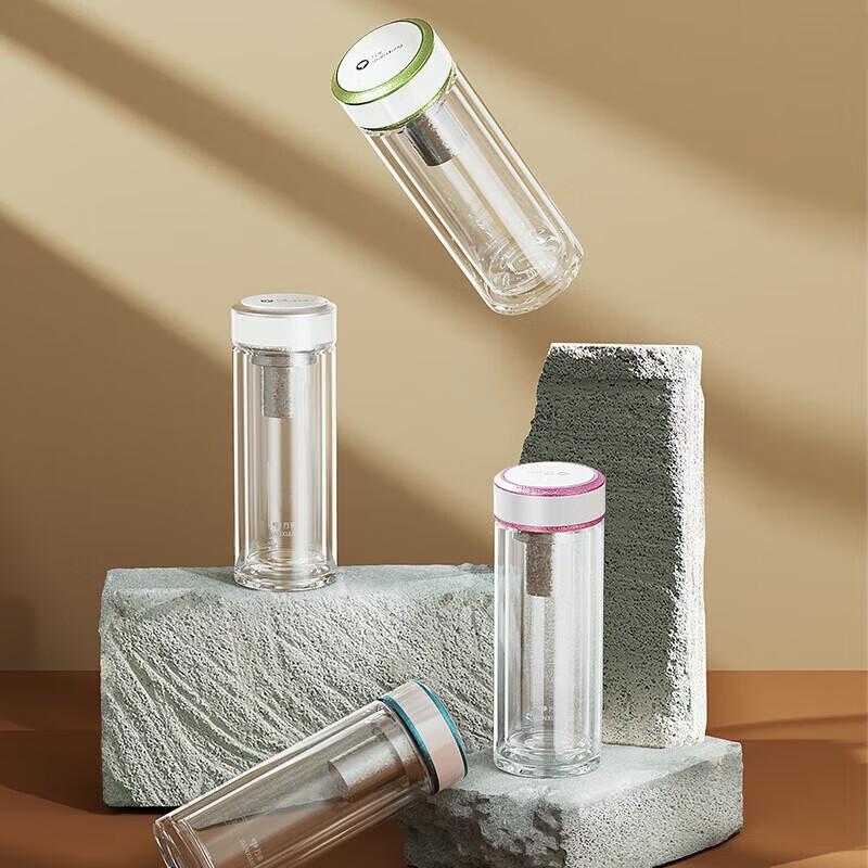 Wanxiang Double-Walled Antibacterial Glass Cup