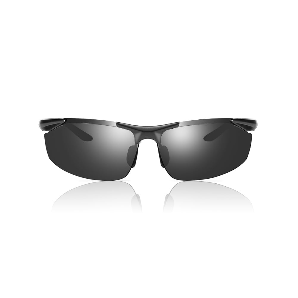 

Glazata Polarized Sports Day and Night Metal UV400 Perfect for Night and Driving Sunglasses, Unisex, Casual, Use, Ultra-Lightweight Frame, Protection, чорний
