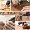 12 Stück Holzschnitzerei Gravur Bohrer Zubehör Bohrer Holzhandwerk Schleifen Holzbearbeitungswerkzeuge mit 3,175 mm Schaft Rotierende Werkzeuge