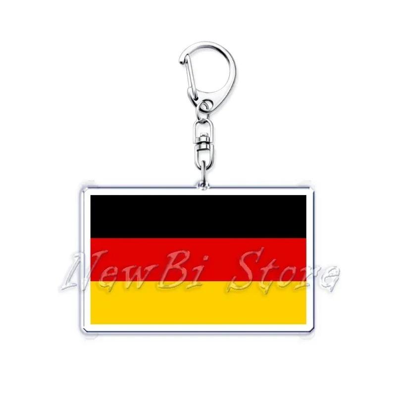 New Country Flags Keychains Ring for Accessories Bag Pendant American Britain Korean Korean Key Chain Keyring Jewelry Fans Gifts