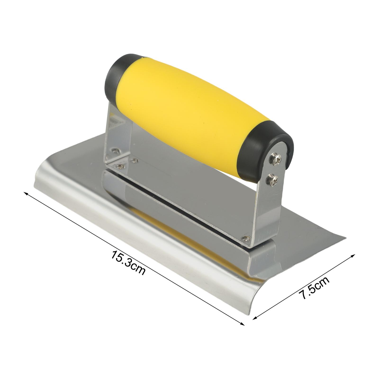 

For Concrete Finishing Approx. 15.3*7.5cm Concrete Trowel Groover Tool Curved Ends Design Efficient Finishing Ergonomic Handle China Mainland
