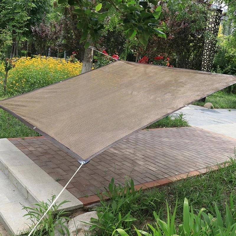 UV Protection Sunshade Net Outdoor Thickened Shade Mesh Fence Cover Plant Sun Cover Sail Garden Balcony Car Nets Awning Tents