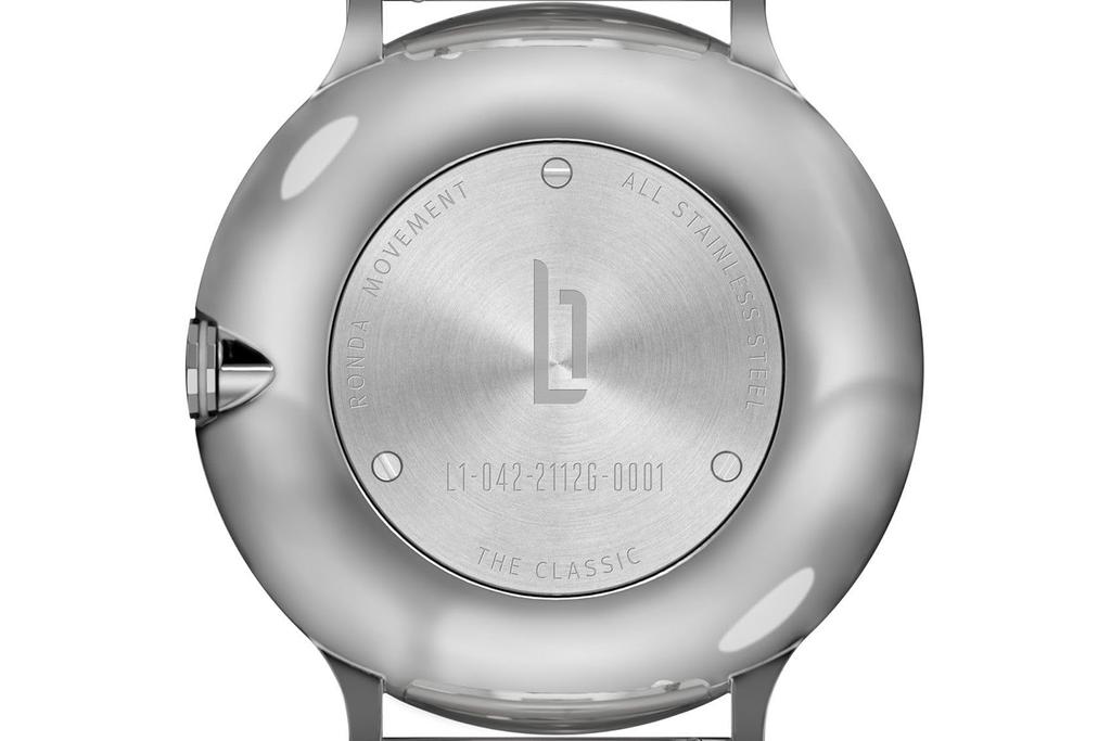 Lilianthal Berlin Srebrny Zegarek z Małą Sekundą Made in Germany, L01-115-B023AS