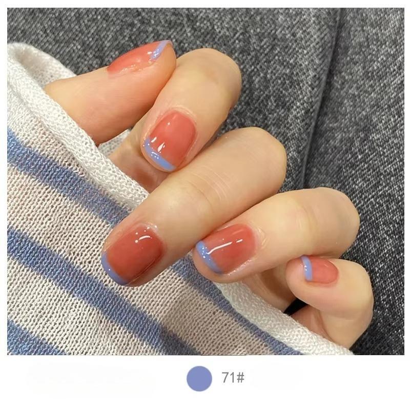 European and N Seal Color Bloom Print Neutral Nail Polish Tear-free and Bake-free Watercolor Nail Polish