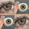 Eyeshare Новые цветные контактные линзы, модные фиолетовые мягкие линзы, коричневые натуральные цветные контактные линзы, розовые коричневые линзы, цветные косметические линзы, 1 пара