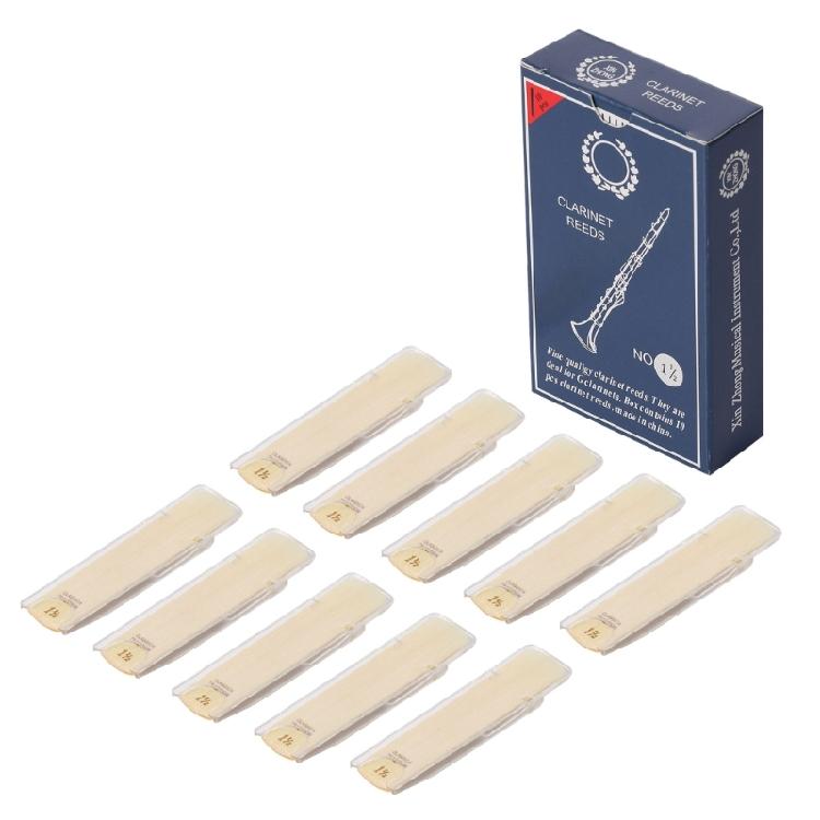 10 Pcs  Clarinet Reeds Traditional Reeds for Clarinet Beginner and Player