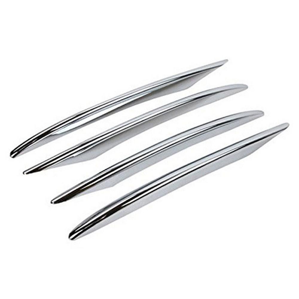 4pcs ABS Chrome Car Front Fog Light Lamp Strips Cover Protective Trim For Mercedes Benz E Class W213 E200 E300 2016-2019 E43 AMG
