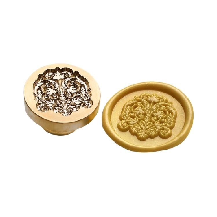 Flower Embossed Wax Seal Stamp Metal Sealing Stamp Head for Seal Envelope Valentines Card Wedding Invitation Wine Bottle