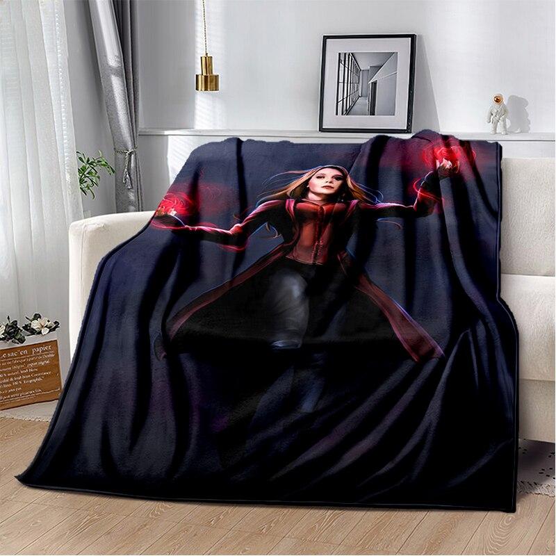 Scarlet Witch blanket sofa bed Plush blanket animation custom blanket  flannel warm soft plush Halloween thin blanket