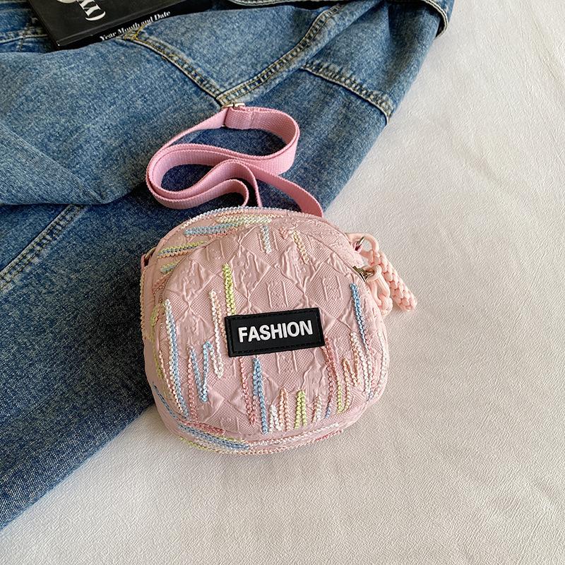 

Летняя спортивная фитнес-сумка маленькая женская 2025 новая универсальная свежая полосатая сумка-мессенджер модная сумка через плечо розовый