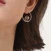 DU T`Ai PONT Cross Line Earrings
