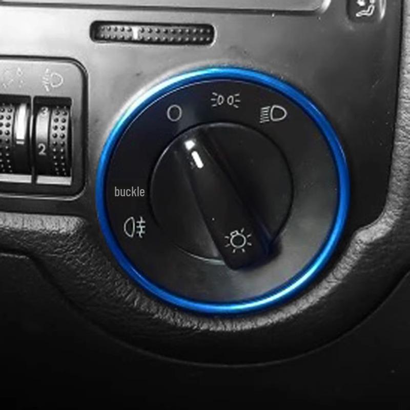 Anel Decorativo para Interruptor de Farol Volkswagen Magotan, Sagitar, Golf, POLO, Lavida para Interiores de Automóveis