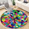 1pc Colorful Sphere Pattern Chair Carpet for Office Non-Slip, Machine Washable Rug for Office - Holiday DecorMachine Made yy251029093