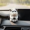Ugly-cute Cute Cow Doll 3D Printed Car Ornament Grass Cow Figure  Desktop Decor