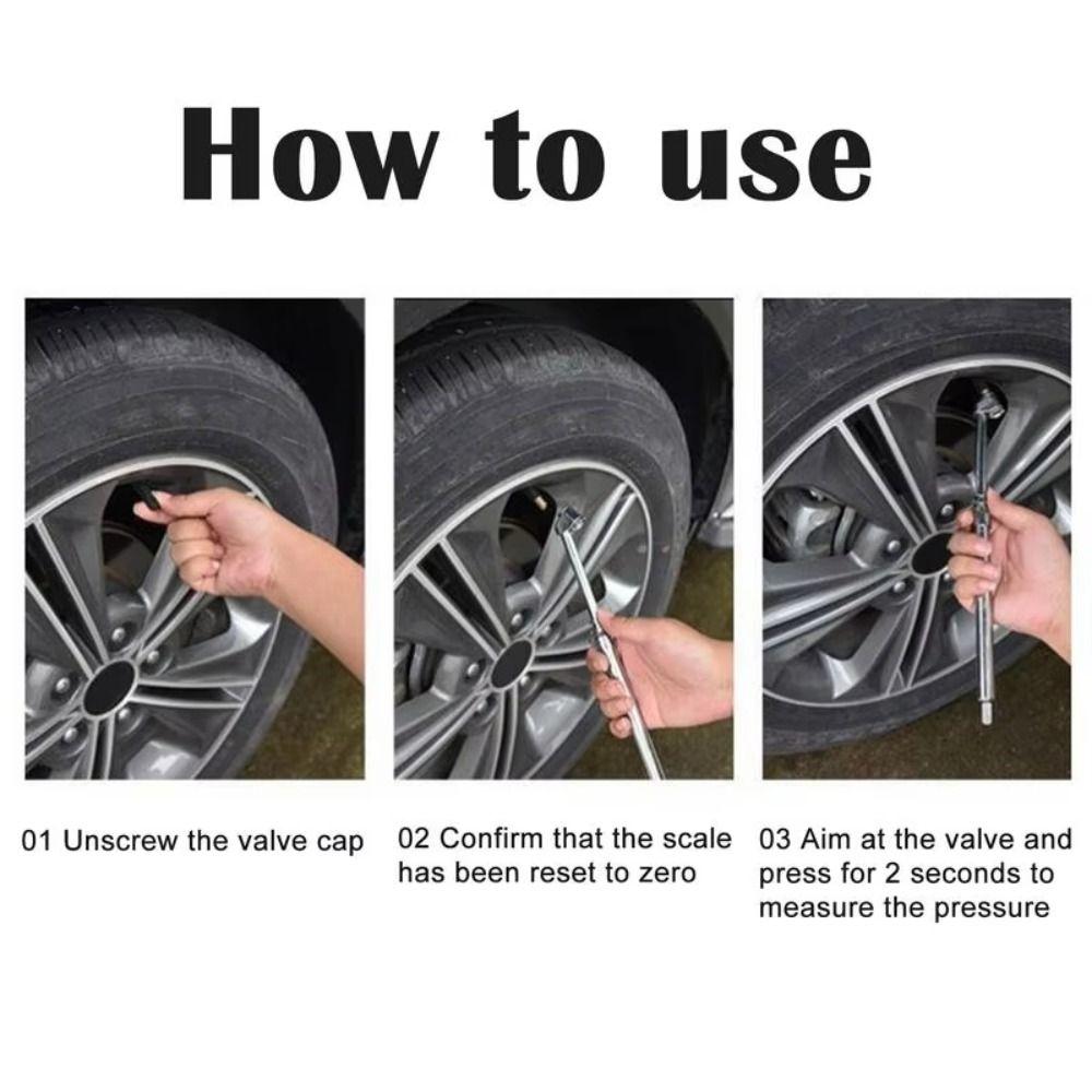 Portable Air Pressure Gauge High Precision Mechanical Air Gage Tire Pressure Gauge RV Vehicle