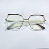 New Personality Anti-blue Light Glasses Square Frame Metal Ins Style Women's Flat Frame