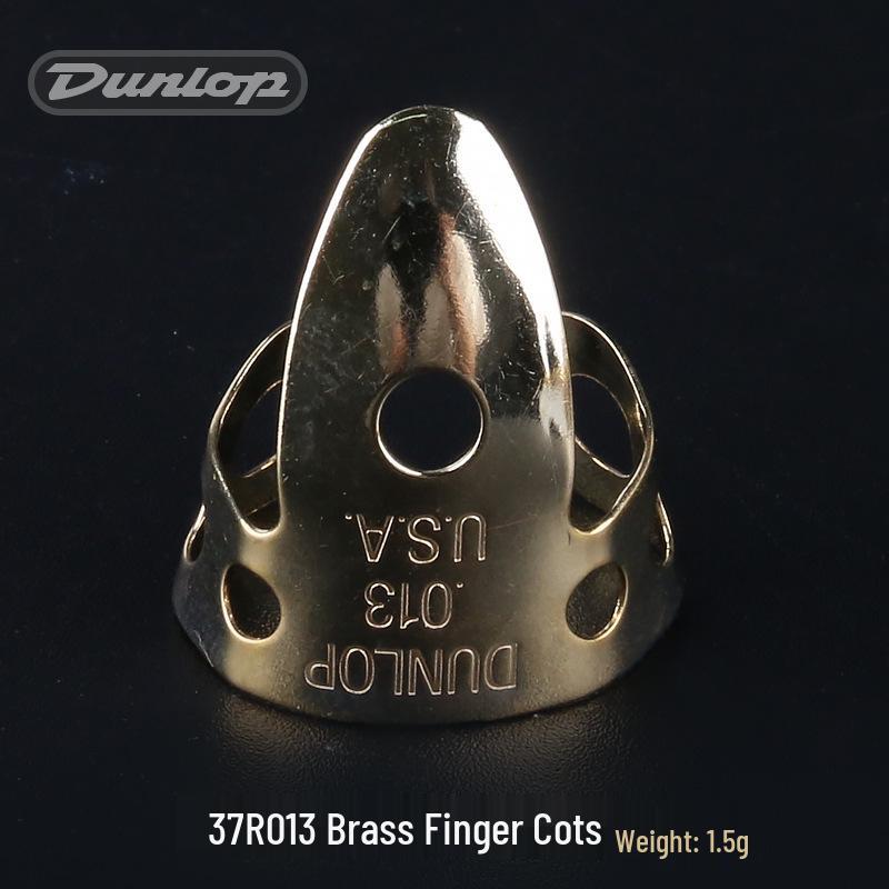 Dunlop Guitar Finger Cots - Brass/Nickel Silver Fingerstyle Picks 33R/37R (Right Hand)