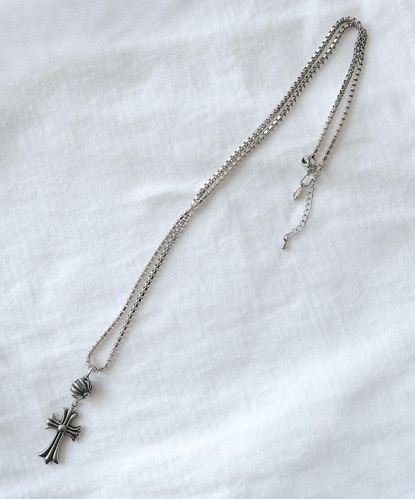 Nakedblood [Handmade] Silver Cult Cross Necklace