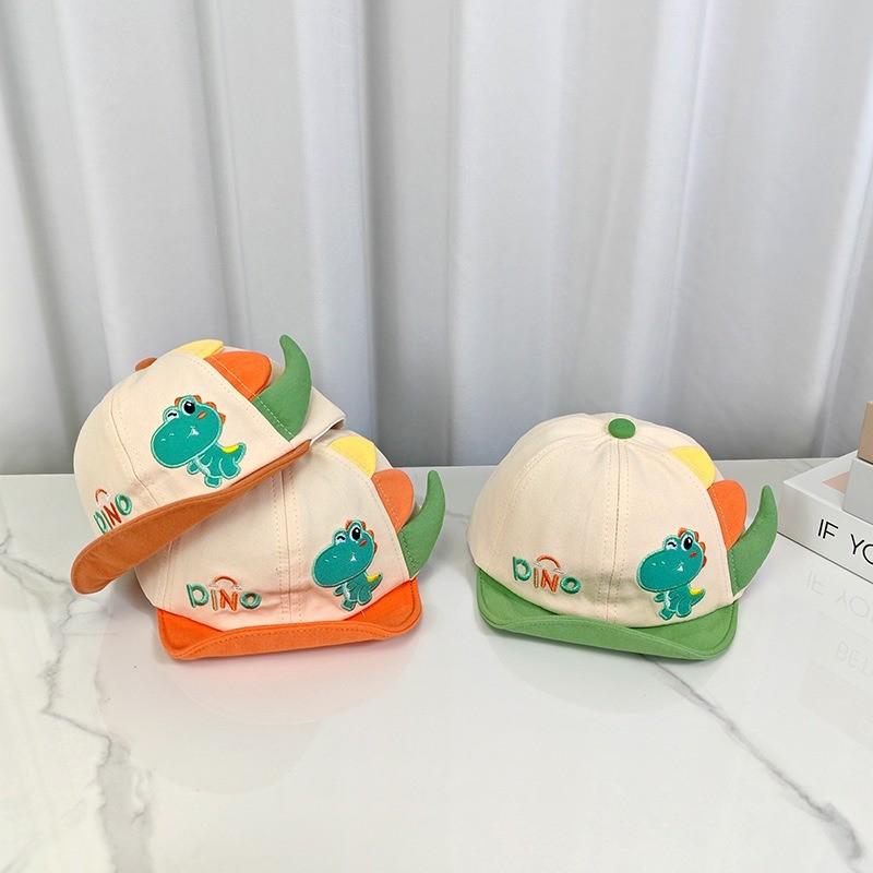 Dino Kids Sun Hat With Embroidered Animal Design For Toddlers 624 Months