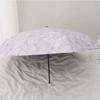 Purple Floral UV Protection Umbrella Vinyl Floral Umbrella Rain Umbrella  for Girls Women