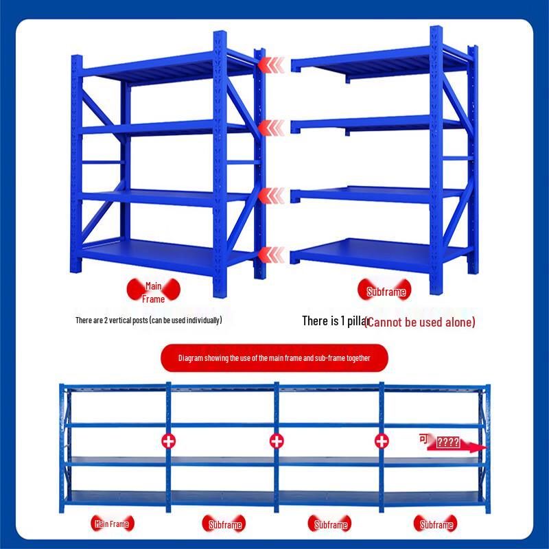 De Tang Heavy-Duty Industrial Metal Storage Shelf