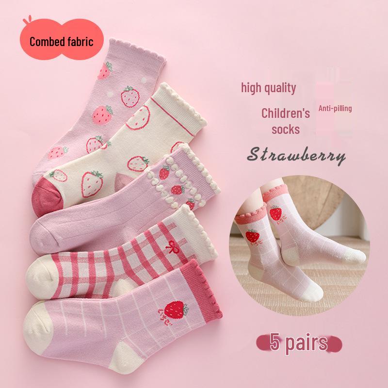 Children's Cartoon Mid-Calf Socks - Multiple Styles, For Boys, Girls, and Babies, Perfect for Autumn/Winter Sports and Students