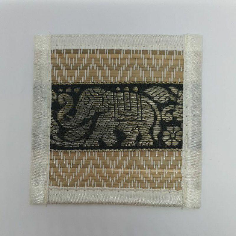 Elefantmattor Dryckunderlägg Thai silkesrörsmattor Matbordsunderlägg Souvenirpresent Present Handgjorda hantverk