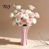 Woondecoratie Accessoires Moderne 3D Geprinte Vaas, Artistieke Bloem Elegante Decoratieve Vaas Tafeldecoratie voor Kunstbloemen, Verse Bloemen