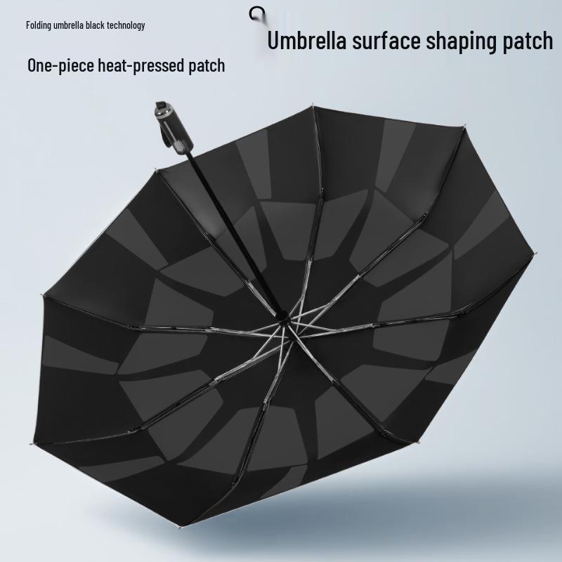 Automatic Foldable Umbrella: Premium Memory Patch, UV Protection, Compact Design for All Weather