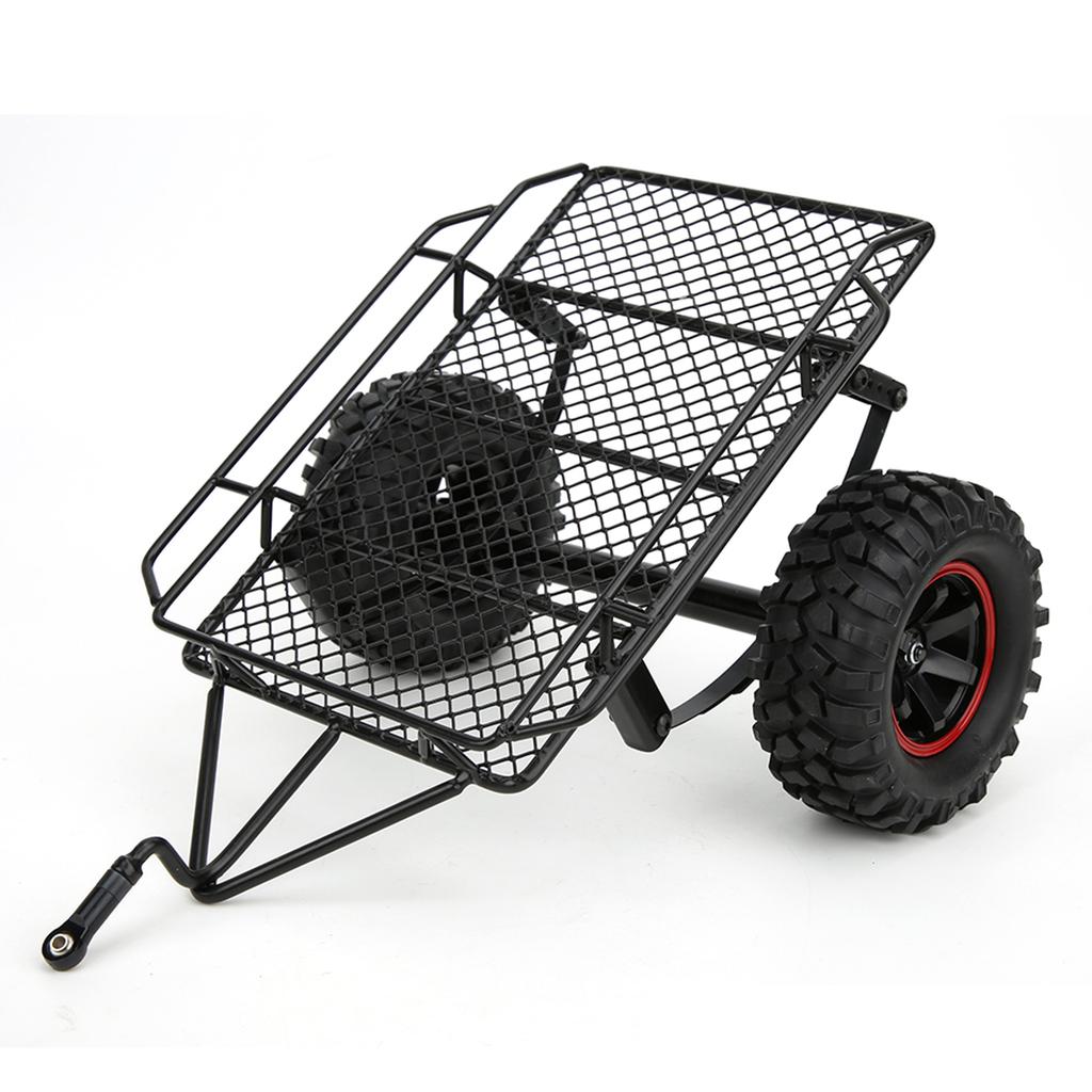 Metal Model Car Small Trailer Fit for Traxxas TRX4 Axial SCX10 RC4WD D90 CC01 1 10 RC Truck