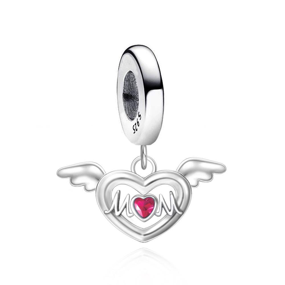 

S925 Silver DIY Beaded Bracelet For Mother s Day Gift With Butterfly Snake And Suitcase Pendant Jewelry
