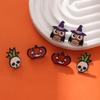 1 Set Punk Style Halloween Funny Blood Black Acrylic Simulation Knife Axes Kitchen Pumpkin Skull Exaggerated Ear Hook