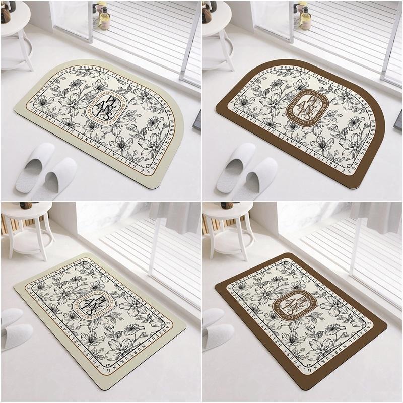 

Супер впитывающий коврик для ванной, нескользящий коврик из диатомовой грязи, коврик для ванной комнаты, быстросохнущий напольный коврик для душевой, кухонный ковер для входа, домашний декор