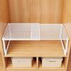 Retractable Wardrobe & Cabinet Organizer: Space-Saving Pull-Out Partition for Clothes & Shoes