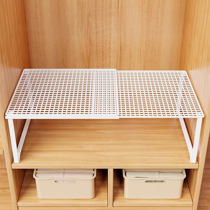 Retractable Wardrobe & Cabinet Organizer: Space-Saving Pull-Out Partition for Clothes & Shoes