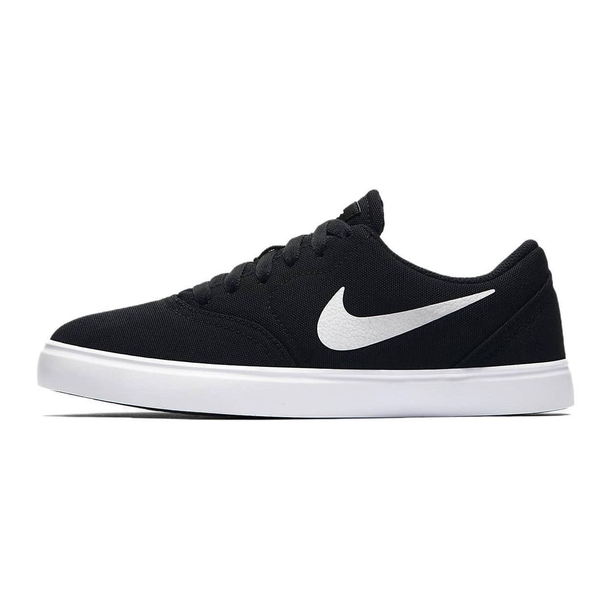 Nike SB Check Canvas GS Black White Skate Shoes 905373-003 36