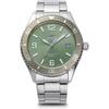 Orient [Orient Watch] Mako Mako Solar Solar Powered DomeStic Manufacturer Warranty Rn Wj0001e Men S Green Green