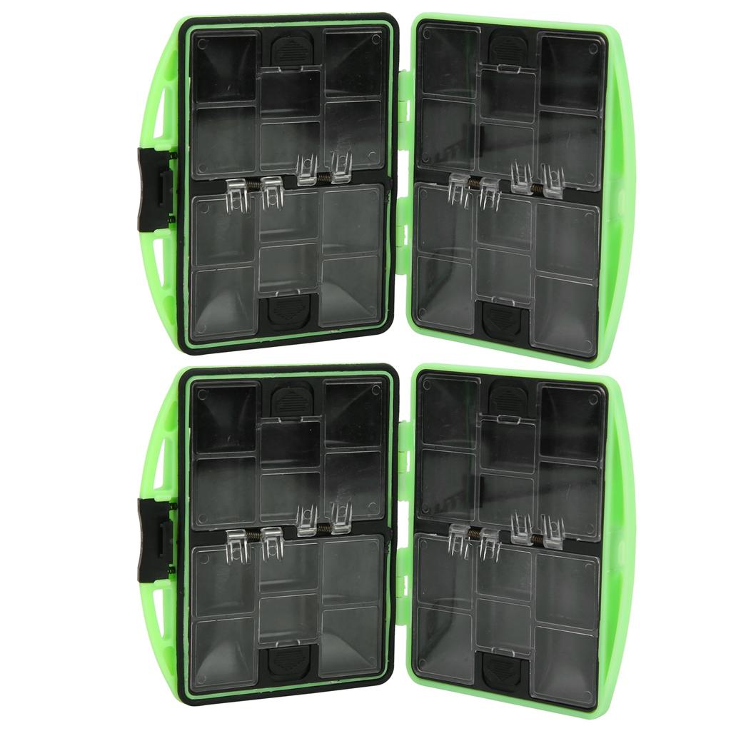 2 Stück ABS Gummi Angelzubehör Aufbewahrungsbox Tragbar Outdoor Köder Haken Etui