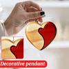 2DWooden Heart Valentine's Day Gift Vintage Home Decoration Crafts Wedding Decoration Venue Layout