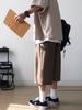 Men's Trendy Japanese Retro Cityboy Knee-Length Cropped Shorts for Summer