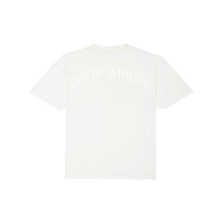 PALM ANGELS T-Shirts Men's White Crew Neck Moderate Heavyweight PMAA001E20JER0044401