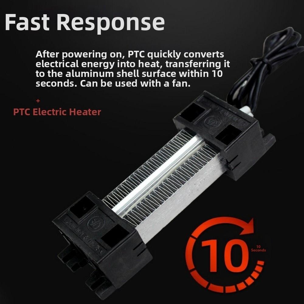 113*35*26mm Insulation-Thermostatic 220V 100W PTC Ceramic Air Heater AC DC Incubator Heater