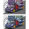 1/24 Scale Huayra Diecast Car Model Toy, Pull Back Toy Vehicle with Sound and Light for Kids Toddler Boys Girls Gift Collection